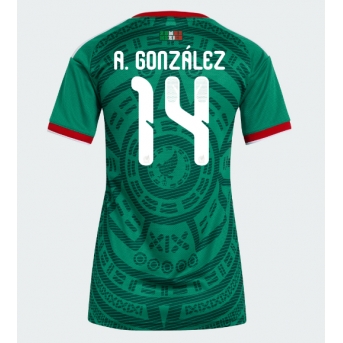 Billige Fotballdrakt Mexico Armando Gonzalez #14 Replika Hjemmedrakt Dame VM 2026 Kortermet